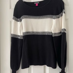 Vince Camuto size medium black and white sweater